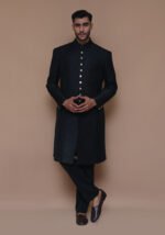 Premium Zari Karandi Jamawar Tap Shoe Couture Sherwani - Image 2