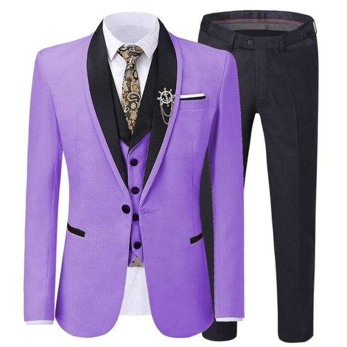 Purple Tuxedo Suit for Men - Image 1