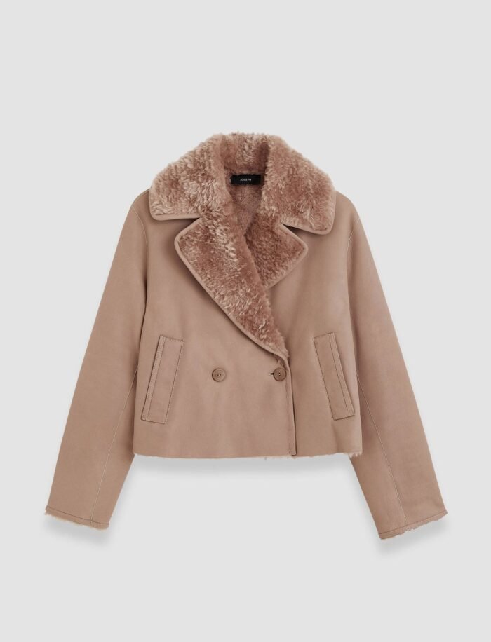 Rousse Textured Shearling Jacket - Image 1