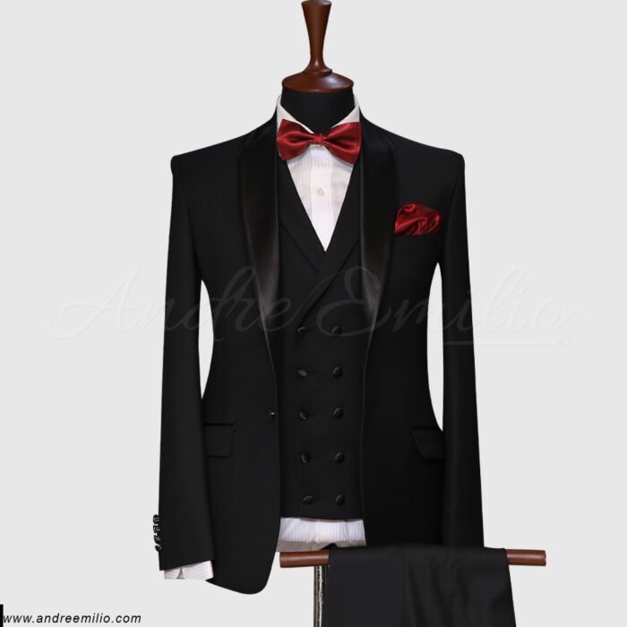 Royal Black Tuxedo for Men - Image 1