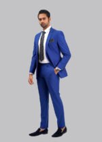 Royal Blue Plain 2-Piece Suit - Image 3