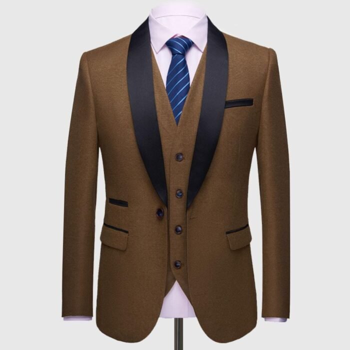 Russet Wedding Tuxedo Suit - Image 1