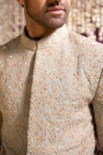 SAGE GREEN SHERWANI - Image 4