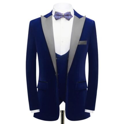 Shop Blue Velvet Tuxedo - Andre Emilio | Free Shipping