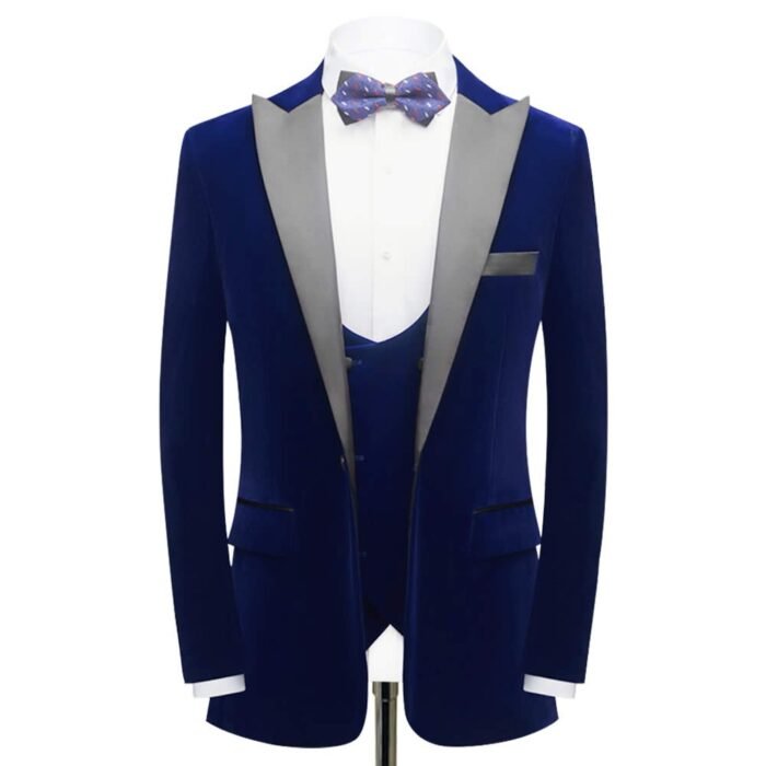 Shop Blue Velvet Tuxedo - Andre Emilio | Free Shipping - Image 1