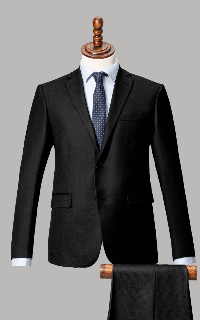 SLIM FIT 2 PIECE SUIT BLACK - Image 1