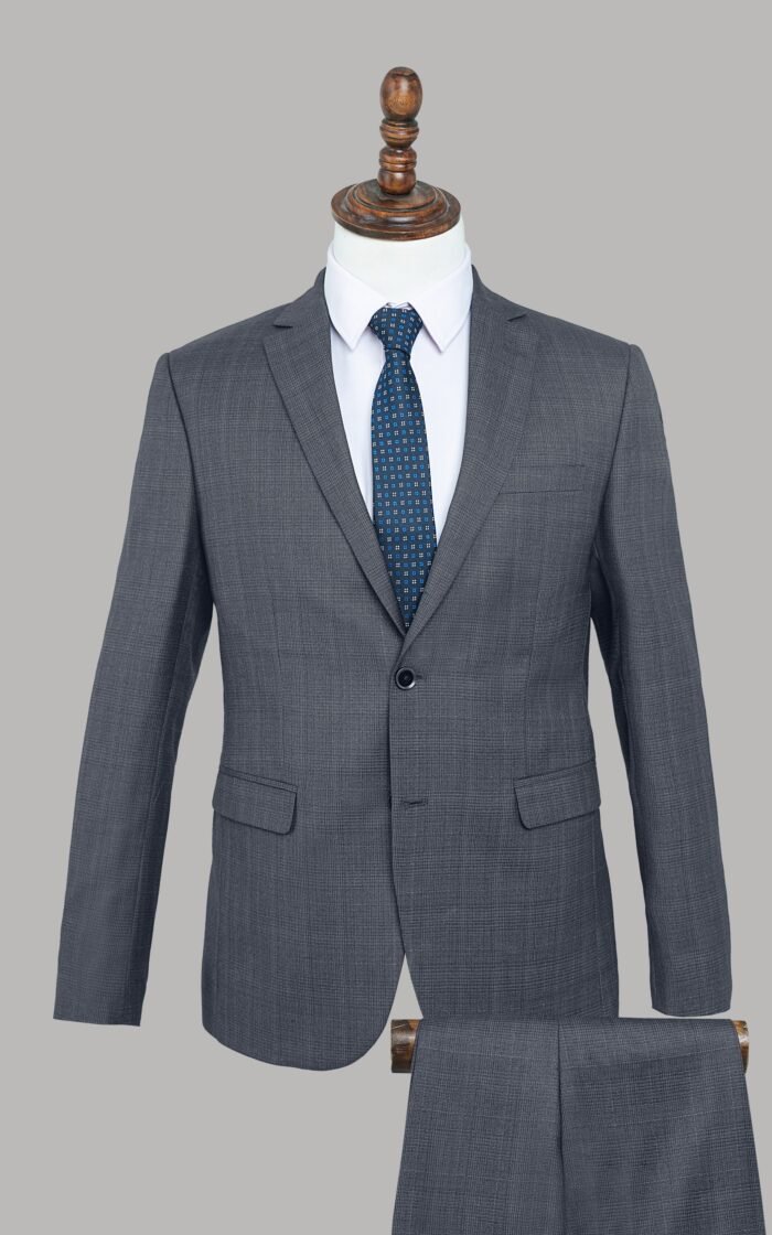 SLIM FIT 2 PIECE SUIT CHARCOAL - Image 1