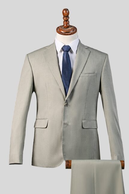 SLIM FIT 2 PIECE SUIT LEMON GRASS