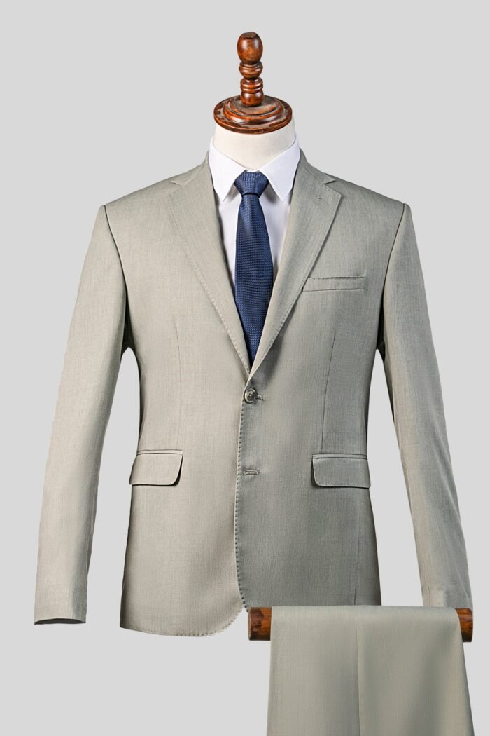 SLIM FIT 2 PIECE SUIT LEMON GRASS - Image 1