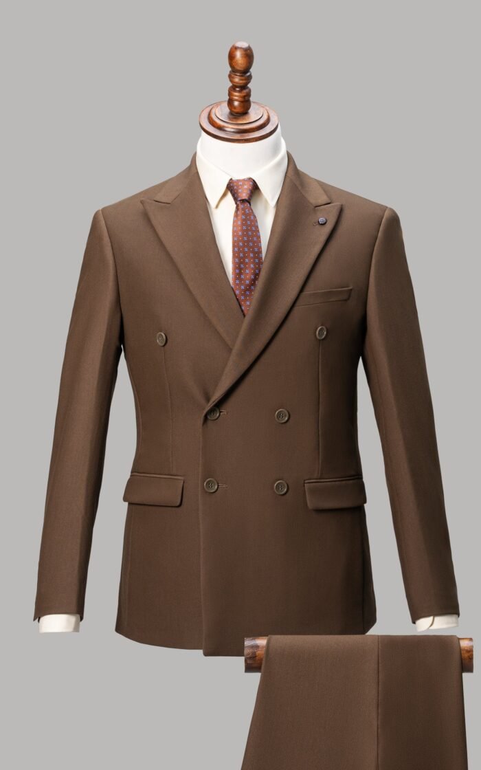 TWO PIECE SUIT BROWN - Image 1
