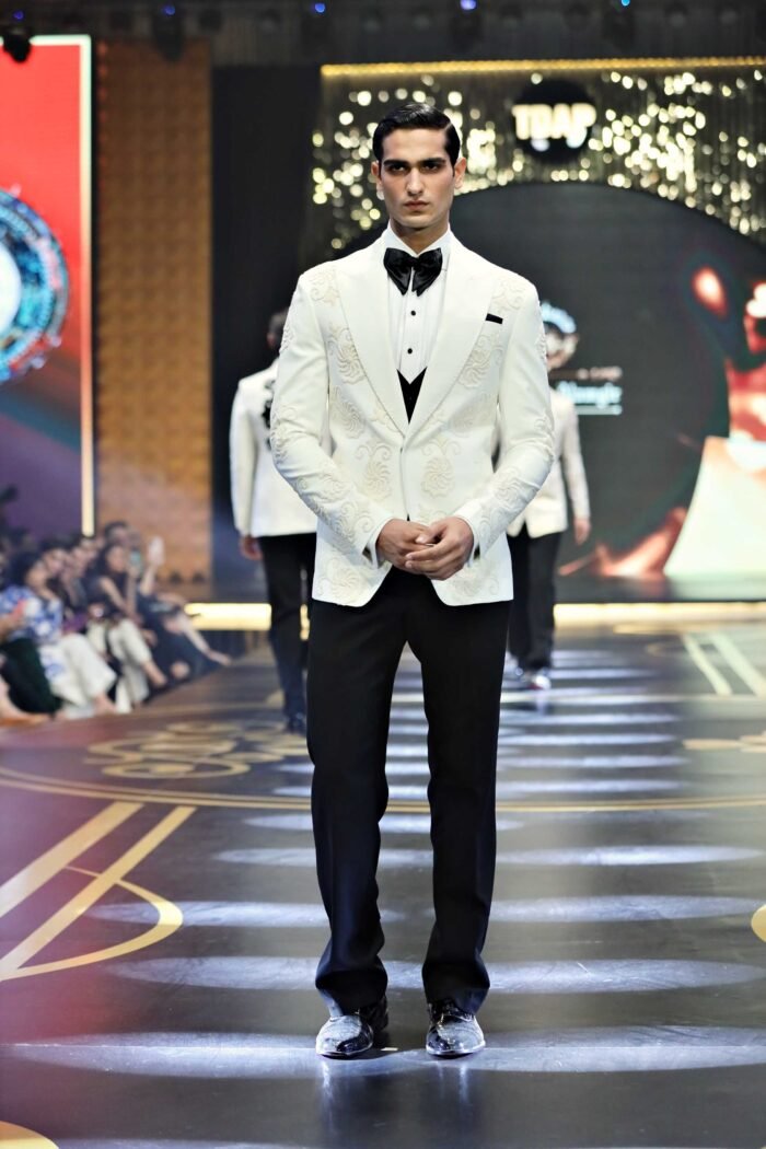 WHITE ARMANI 3P TUXEDO - Image 1
