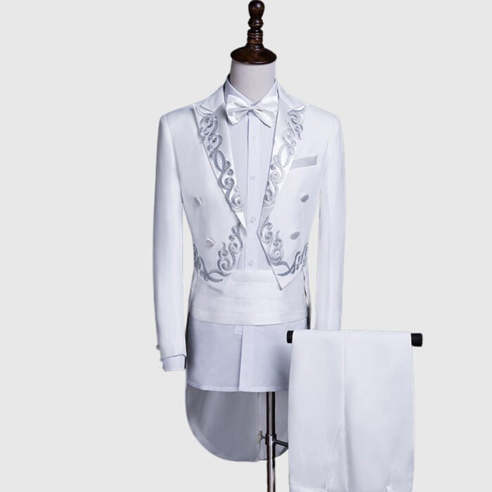 White British Morning Tuxedo Suit for Men - Image 1